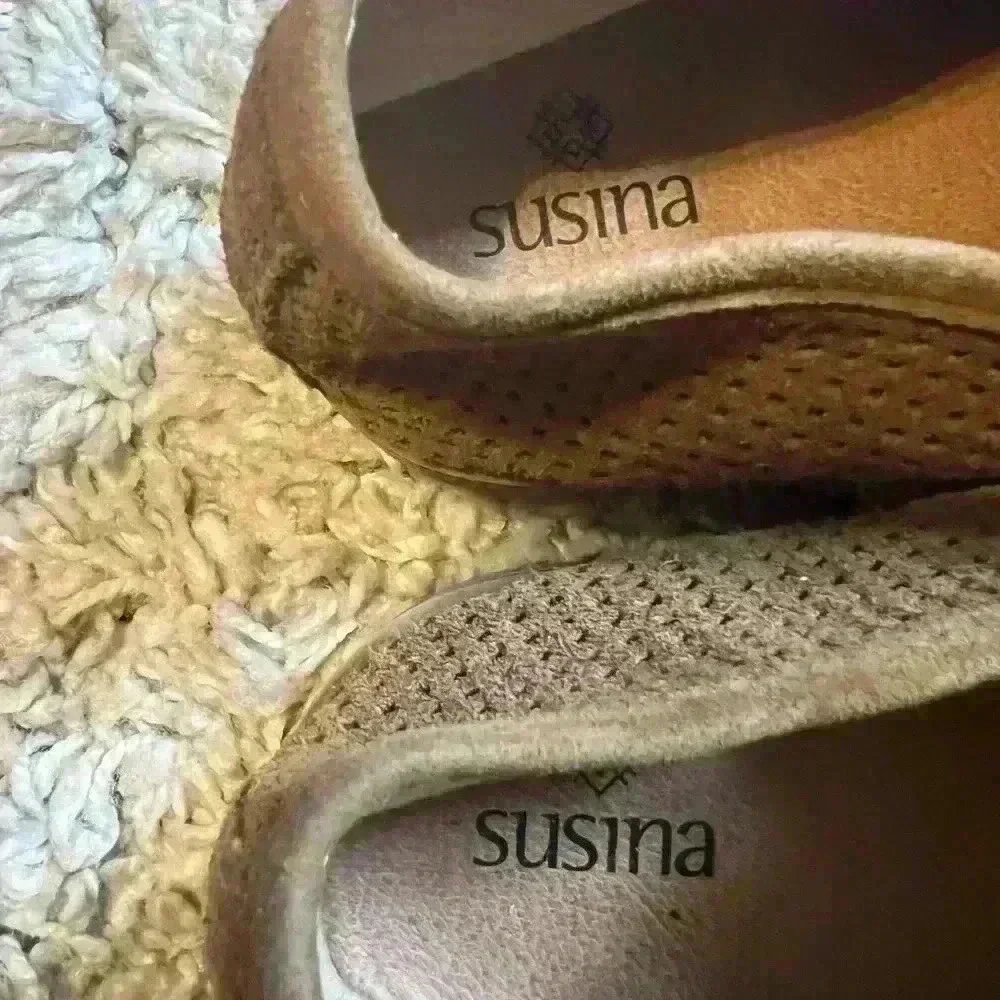 SUSINA suede loafers size 8